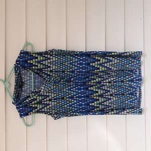 Russell kemp geometric sleeveless shirt top